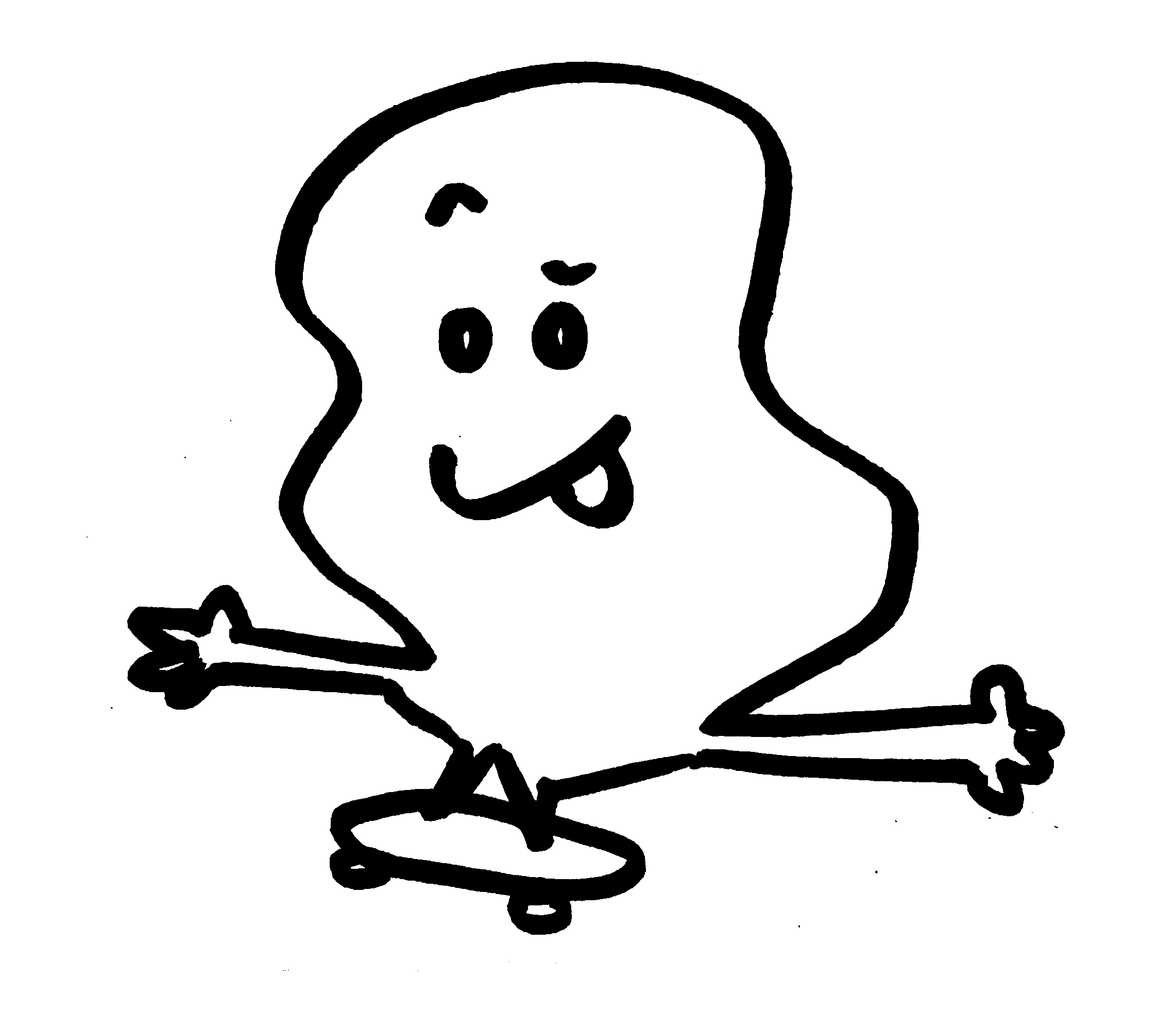 A lil guy very focused on a skateboard